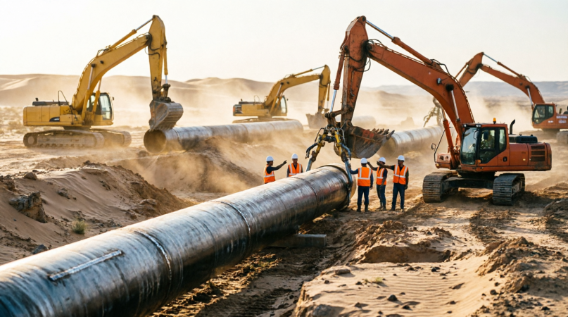 Large Diameter Pipeline Construction