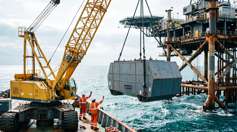 Offshore Platform Rigging Operation